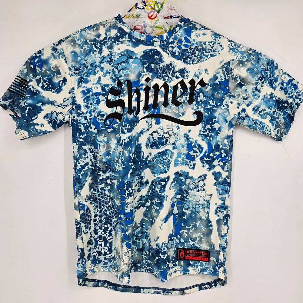 Kryptek Shiner Shirt Mens Medium Short Sleeve Performance Obskura Camouflage